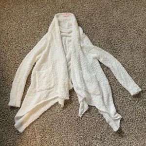 NWT Pink Lily White Popcorn Cardigan